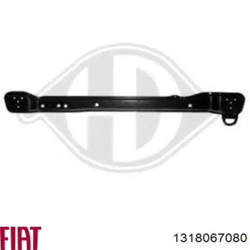 1318067080 Fiat/Alfa/Lancia Suporte inferior do radiador (painel de montagem de fixação das luzes)