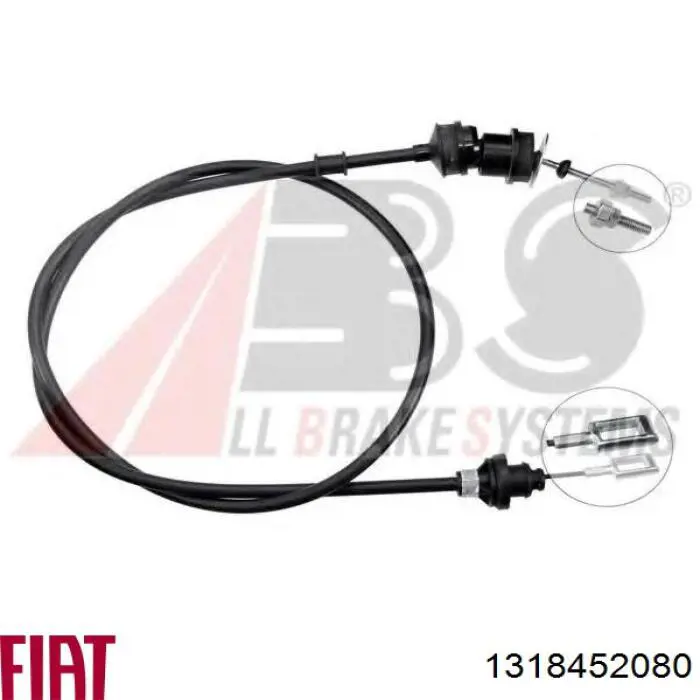 2150T8 Peugeot/Citroen Cabo de embraiagem