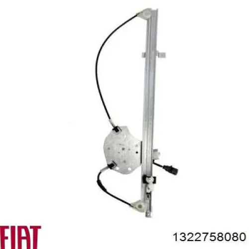 1322758080 Fiat/Alfa/Lancia Mecanismo de acionamento de vidro da porta dianteira esquerda