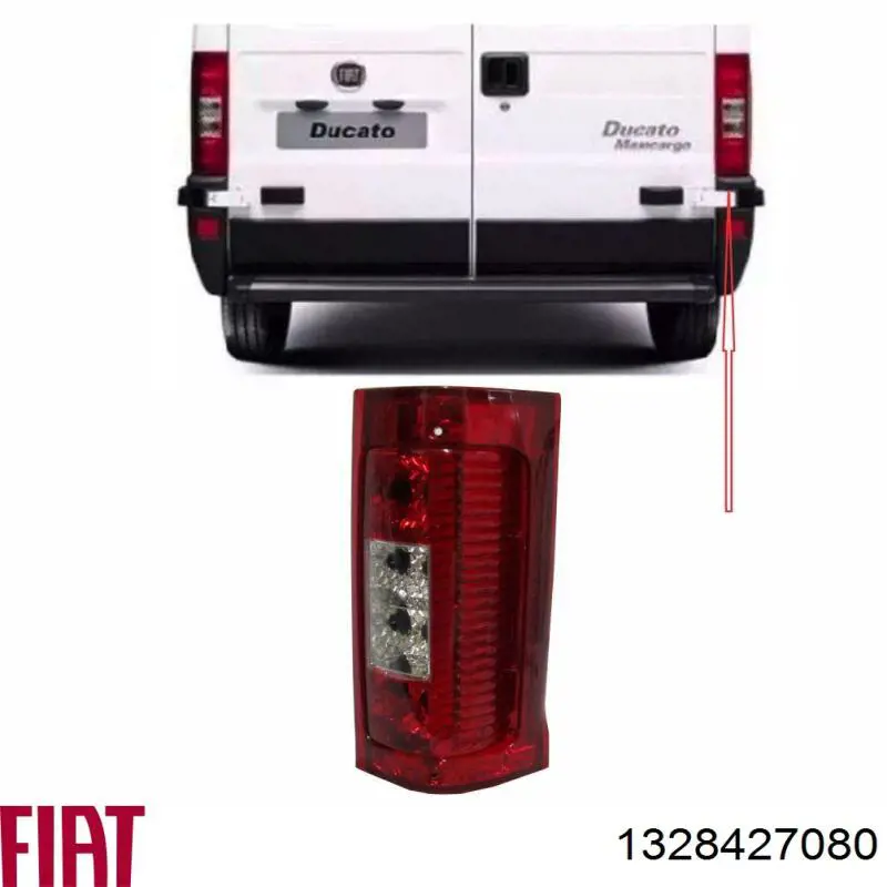 Lanterna traseira direita Fiat/Alfa/Lancia 1328427080 preço, a partir de 65,70 USD