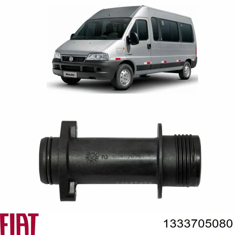 Mangueira (cano derivado) inferior do radiador de esfriamento 1333705080 Fiat/Alfa/Lancia