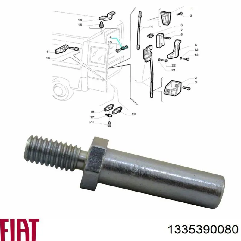 Compre 1335390080 Fiat/Alfa/Lancia Passador (contrapino) de gozno