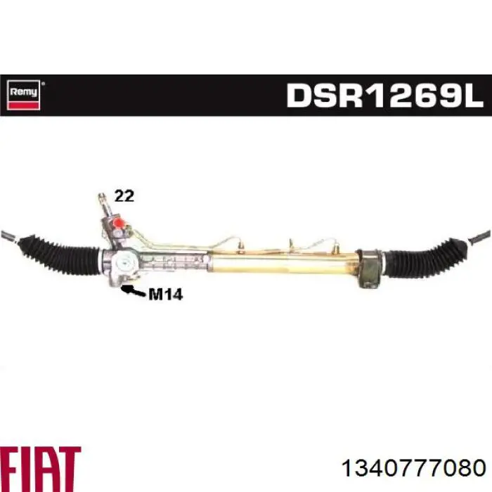 Cremalheira da direção Fiat/Alfa/Lancia 1340777080 preço, a partir de 129,40 USD