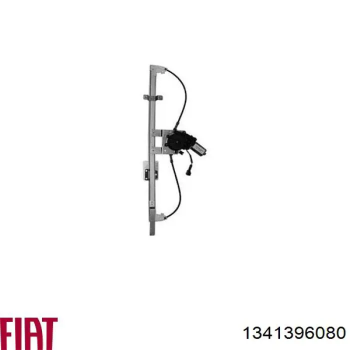 Compre 1341396080 Fiat/Alfa/Lancia Mecanismo de acionamento de vidro da porta dianteira esquerda