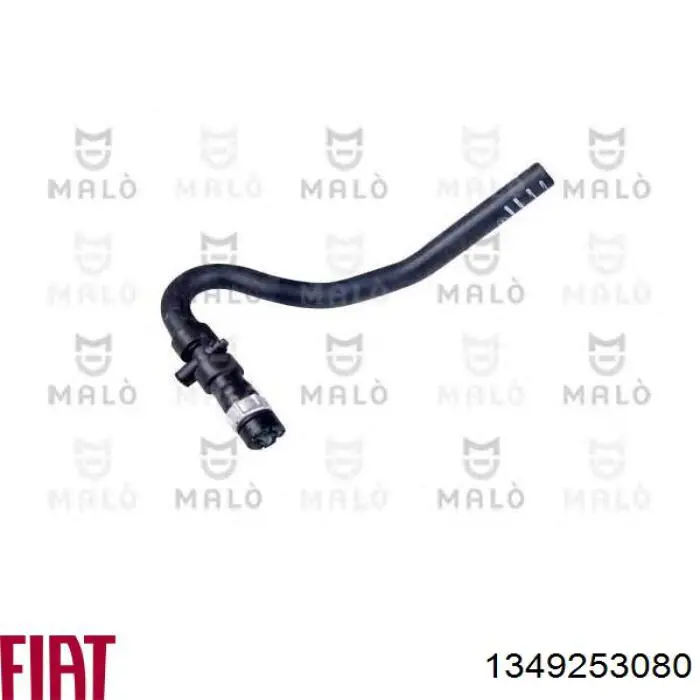 1349253080 Fiat/Alfa/Lancia Mangueira do radiador de aquecedor (de forno), linha de combustível de retorno