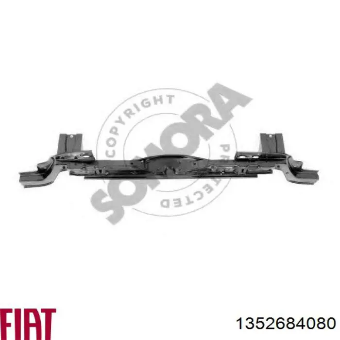 1352684080 Fiat/Alfa/Lancia Suporte superior do radiador (painel de montagem de fixação das luzes)