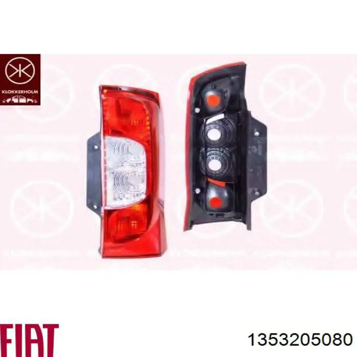Lanterna traseira direita 1353205080 Fiat/Alfa/Lancia