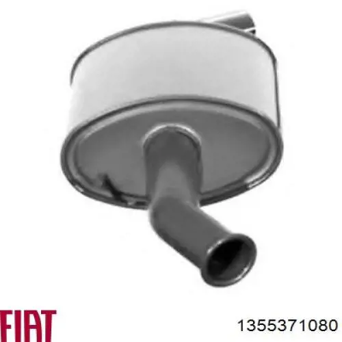 Silenciador, parte traseira 1355371080 Fiat/Alfa/Lancia