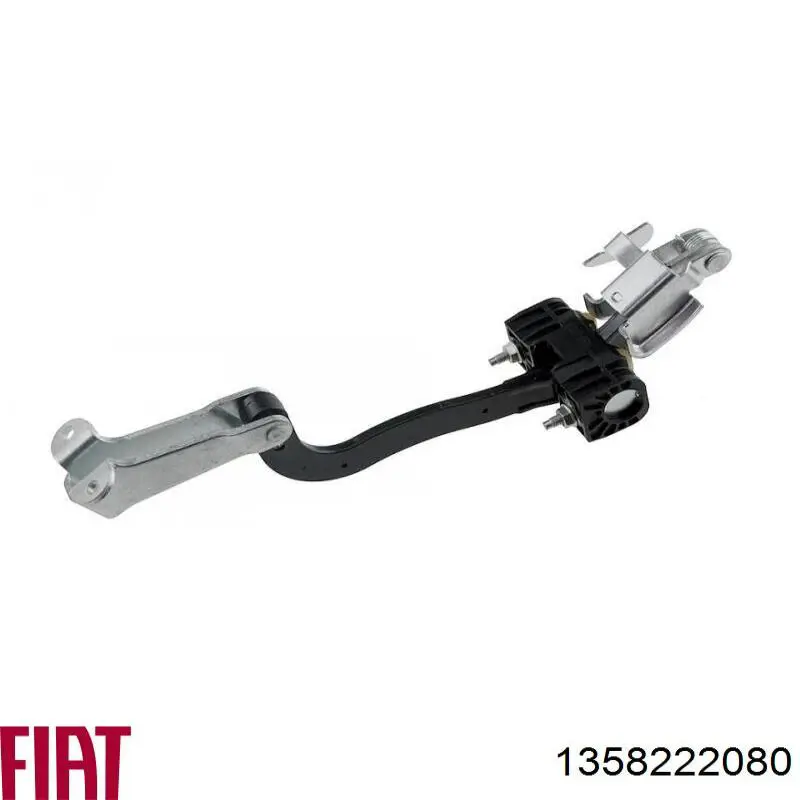 Limitador esquerdo de abertura de porta da seção de bagagem (furgão) 1384814080 Fiat/Alfa/Lancia