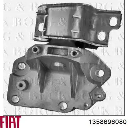1358696080 Fiat/Alfa/Lancia Coxim (suporte) esquerdo de motor
