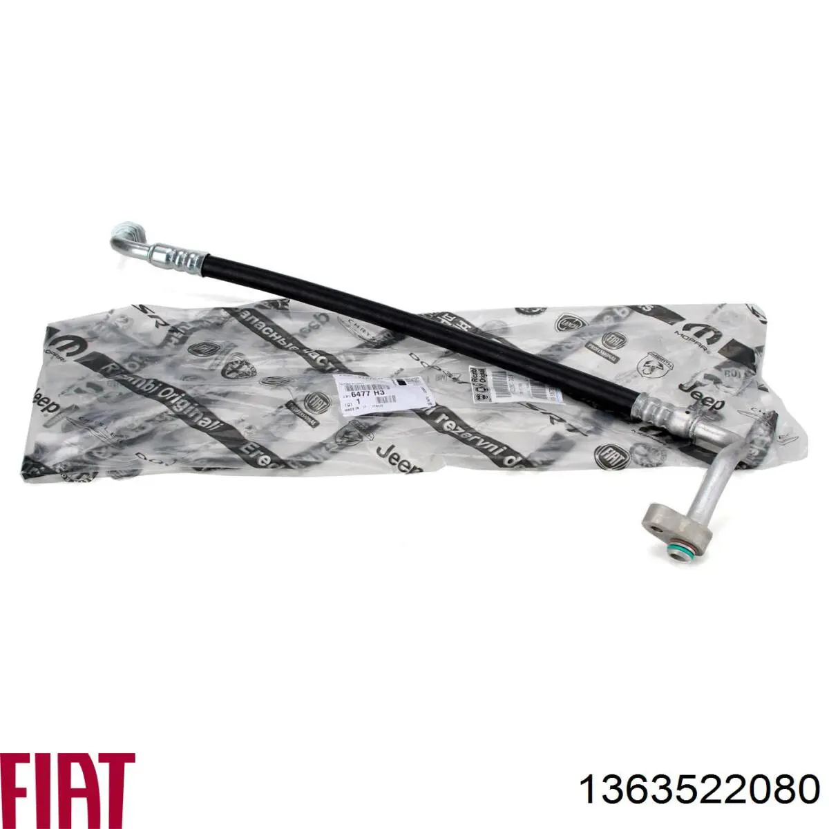 Compre 1363522080 Fiat/Alfa/Lancia Mangueira de aparelho de ar condicionado, desde o compressor até o radiador