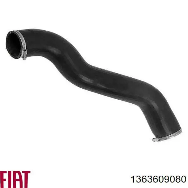 Mangueira (cano derivado) de intercooler 1363609080 Fiat/Alfa/Lancia