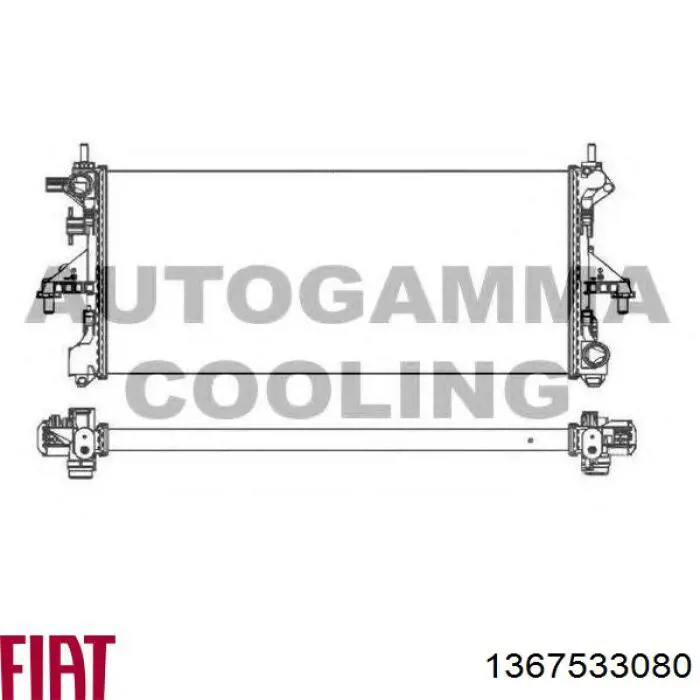 Radiador de esfriamento de motor Fiat/Alfa/Lancia 1367533080 preço, a partir de 219,10 USD