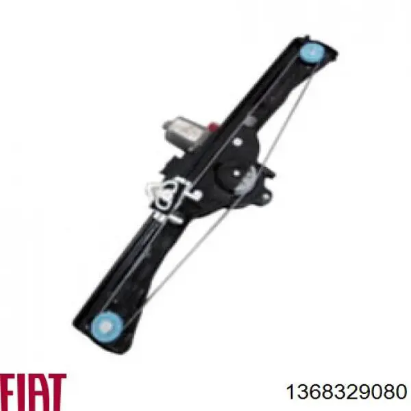 1368329080 Fiat/Alfa/Lancia Mecanismo de acionamento de vidro da porta dianteira direita