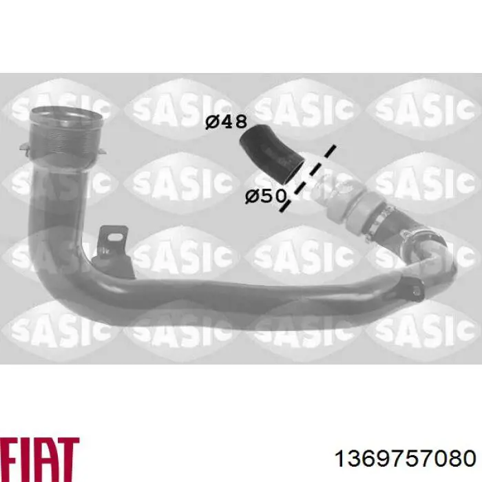 1369757080 Fiat/Alfa/Lancia Mangueira (cano derivado) de intercooler