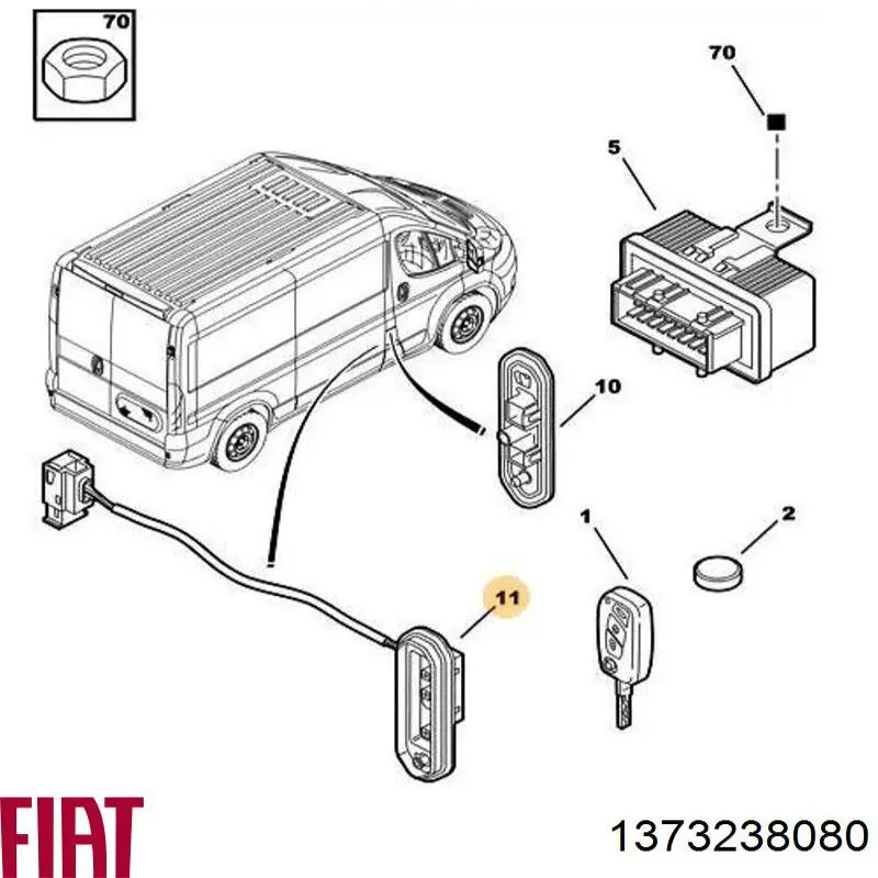 Sensor de fechamento de portas (interruptor de fim de carreira) Fiat/Alfa/Lancia 1373238080 preço, a partir de 34,09 USD