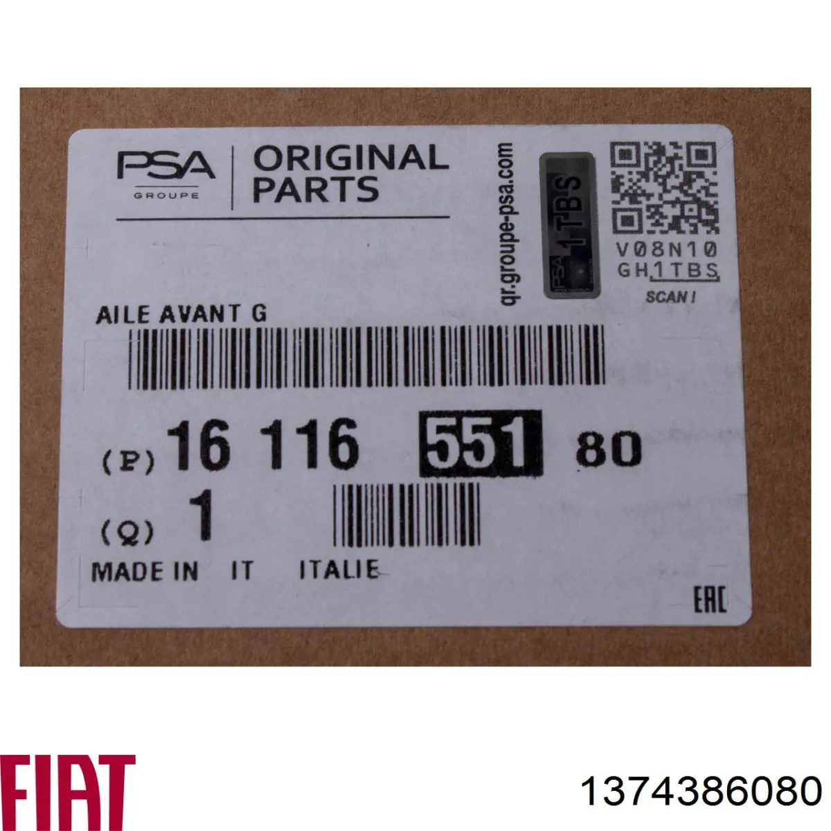 Pára-lama dianteiro esquerdo Fiat/Alfa/Lancia 1374386080 preço, a partir de 121,56 USD