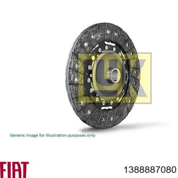 Compre 1388887080 Fiat/Alfa/Lancia Disco de embraiagem