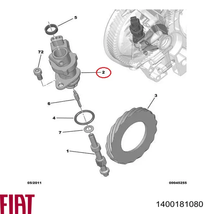 Compre 264152 Peugeot/Citroen Caixa de sensor de velocidade
