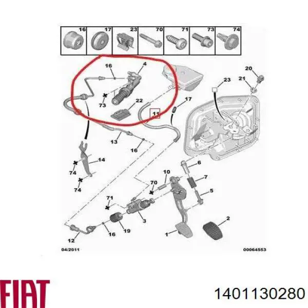 Cilindro de trabalho de embraiagem Peugeot/Citroen 218297 preço, a partir de 28,33 USD
