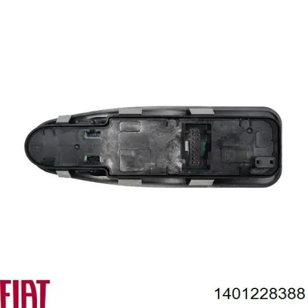 00006554ZH Peugeot/Citroen Unidade de botões dianteira esquerda de controlo de elevador de vidro