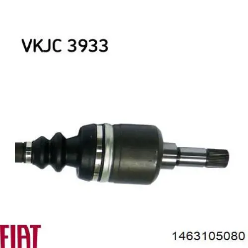 Semieixo (acionador) dianteiro esquerdo Fiat/Alfa/Lancia 1463105080 preço, a partir de 90,24 USD
