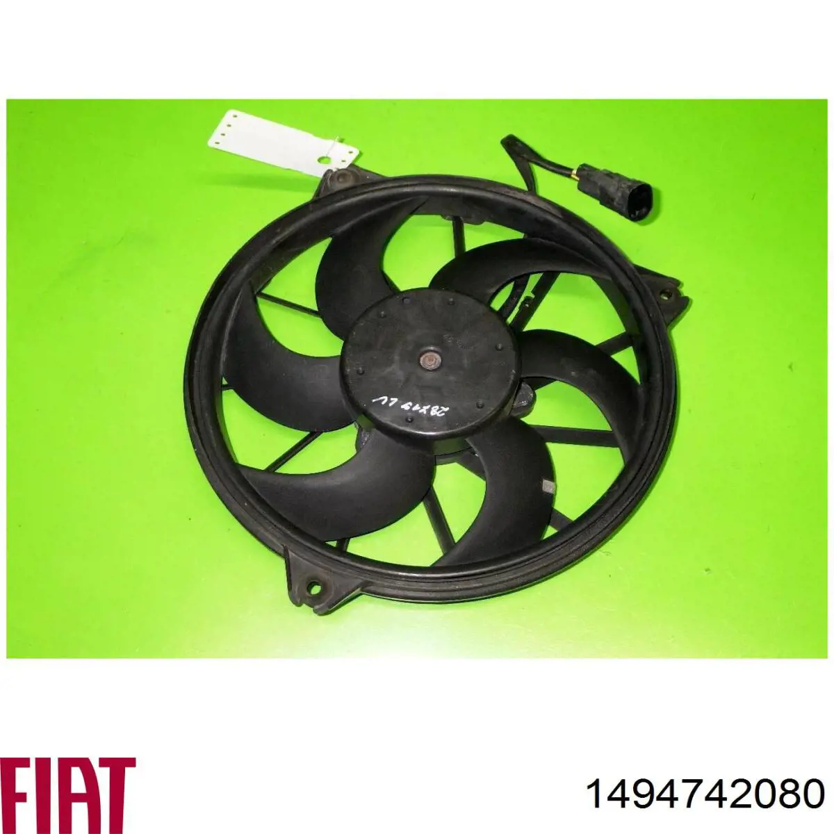 Ventilador elétrico de esfriamento montado (motor + roda de aletas) direito Fiat/Alfa/Lancia 1494742080 preço, a partir de 72,05 USD
