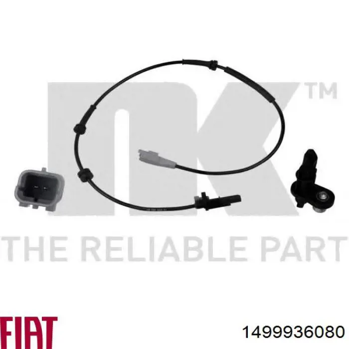 Compre 1499936080 Fiat/Alfa/Lancia Sensor dianteiro de ABS
