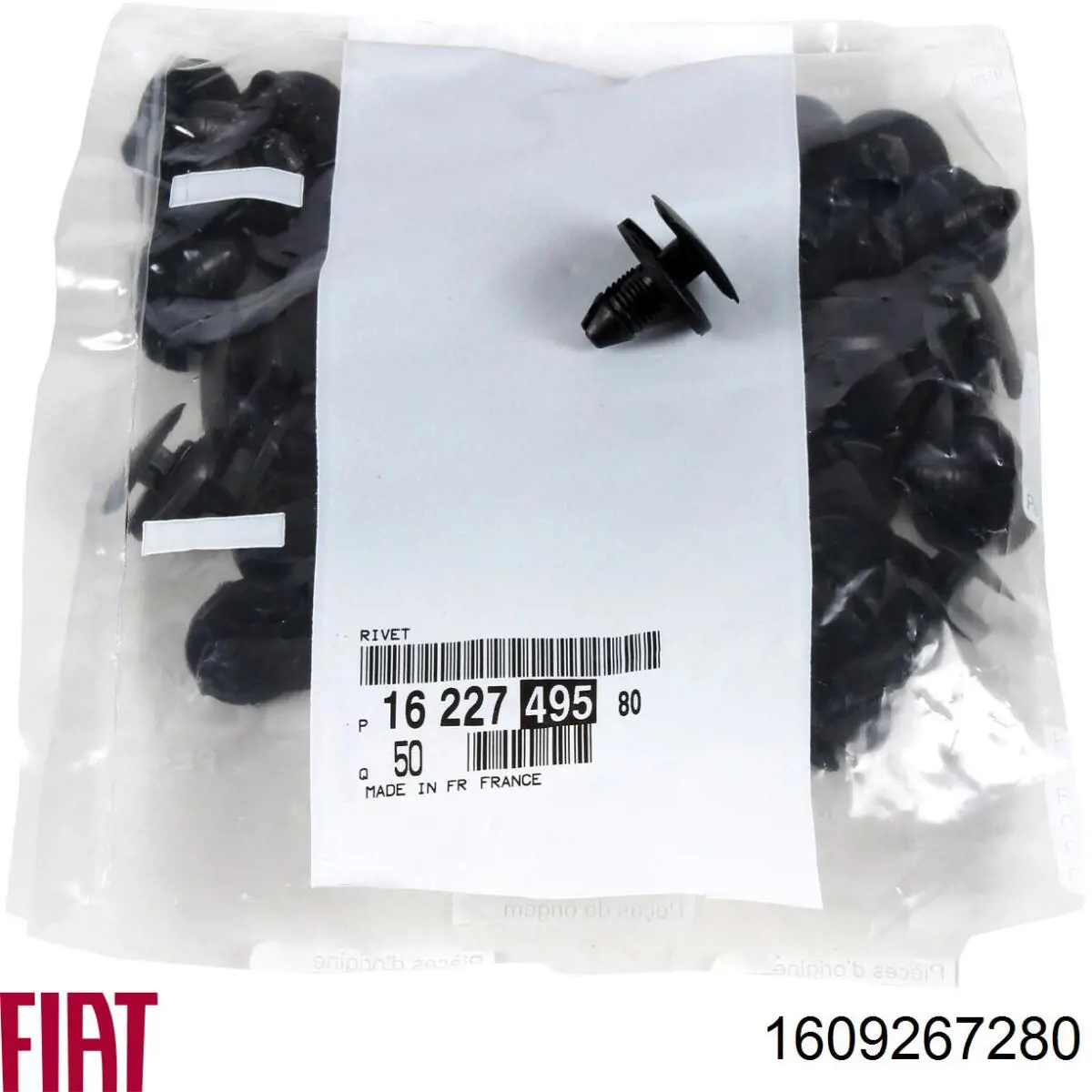 Cápsula (prendedor) de fixação do forro do pára-choque do pára-lama dianteiro Fiat/Alfa/Lancia 1609267280 preço, a partir de 0,39 USD
