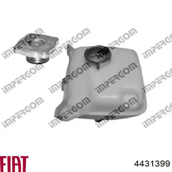 Tanque de expansão do sistema de esfriamento 4431399 Fiat/Alfa/Lancia