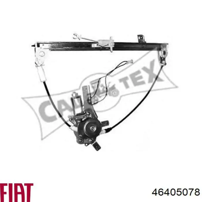 Mecanismo de acionamento de vidro da porta dianteira esquerda 46405078 Fiat/Alfa/Lancia