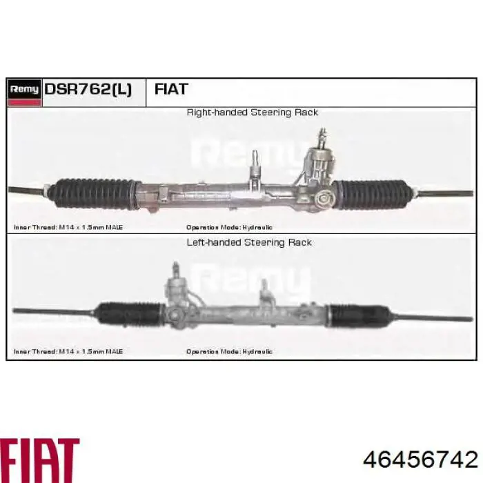 46456742 Fiat/Alfa/Lancia Cremalheira da direção