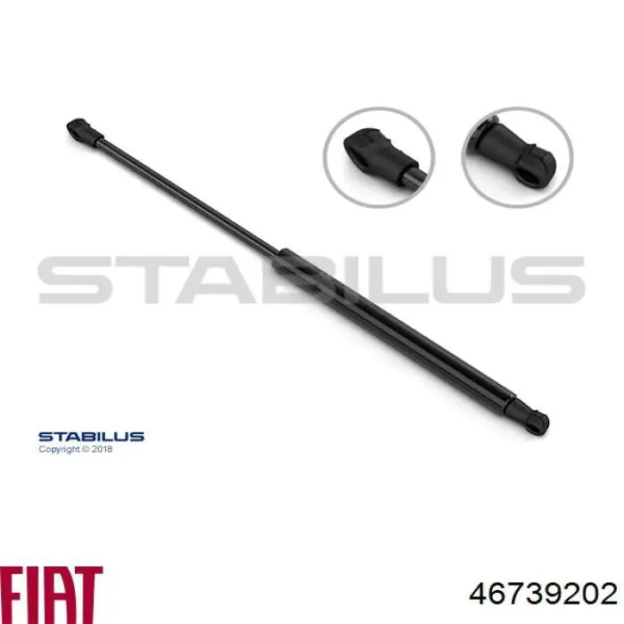 Compre 46739202 Fiat/Alfa/Lancia Amortecedor da capota