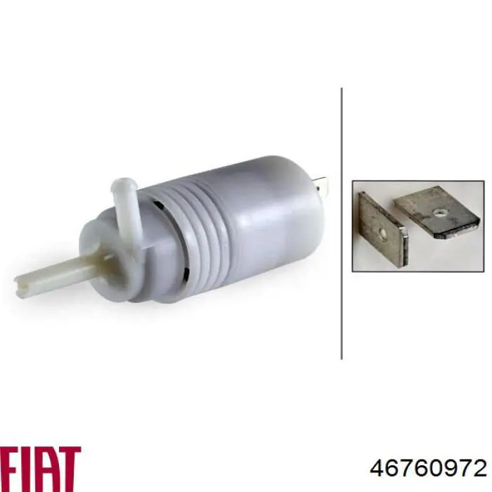 Bomba de motor de fluido para lavador de vidro dianteiro Fiat/Alfa/Lancia 46760972 preço, a partir de 9,44 USD