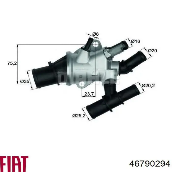 Compre 46790294 Fiat/Alfa/Lancia Caixa do termostato