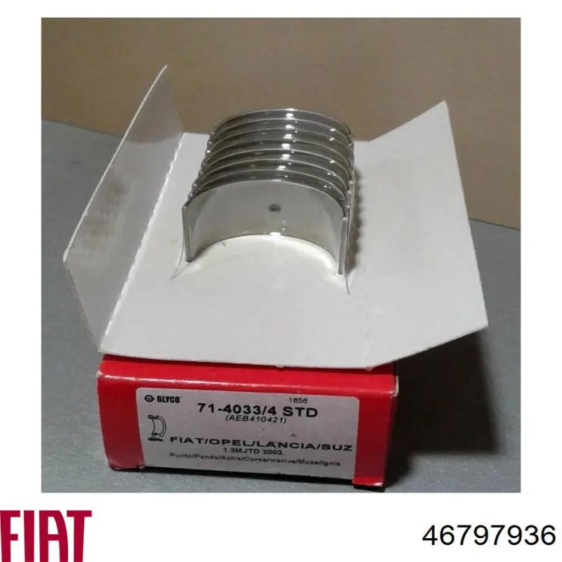 Folhas inseridas de cambota de biela, kit, padrão (STD) Fiat/Alfa/Lancia 46797941 preço, a partir de 24,10 USD
