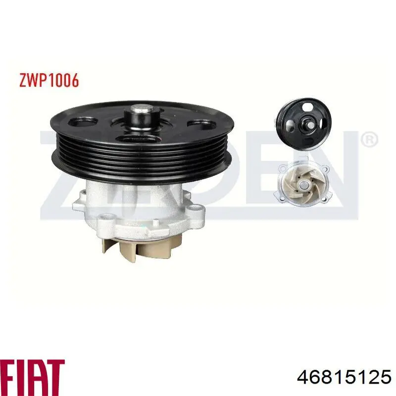 Bomba de água (bomba) de esfriamento Fiat/Alfa/Lancia 46815125 preço, a partir de 62,98 USD