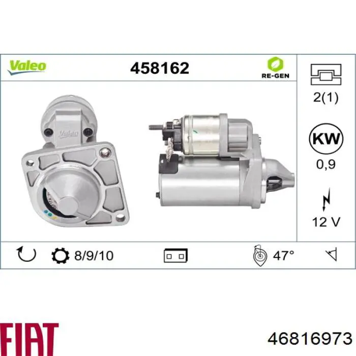 46816973 Fiat/Alfa/Lancia Motor de arranco