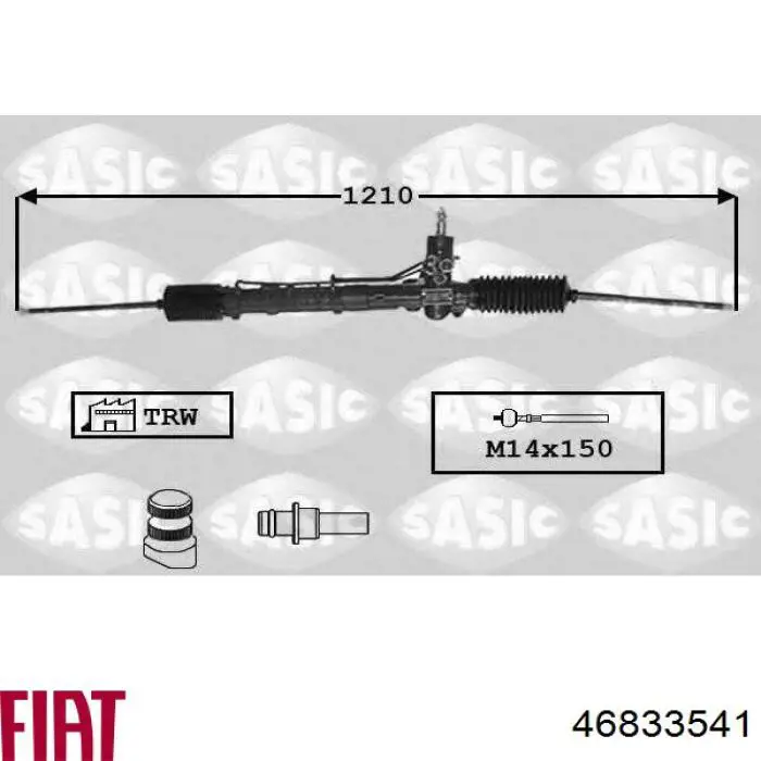 46833541 Fiat/Alfa/Lancia Cremalheira da direção