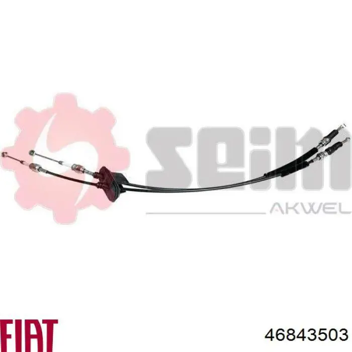 Compre 46843503 Fiat/Alfa/Lancia Cabo de mudança duplo