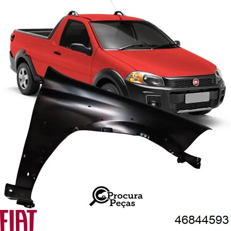 Compre 46844593 Fiat/Alfa/Lancia Pára-lama dianteiro esquerdo