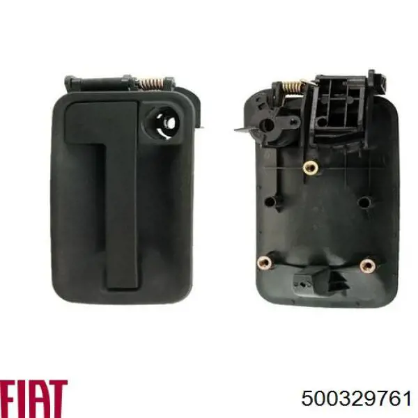 Maçaneta externa direita da porta lateral (deslizante) 500329761 Fiat/Alfa/Lancia