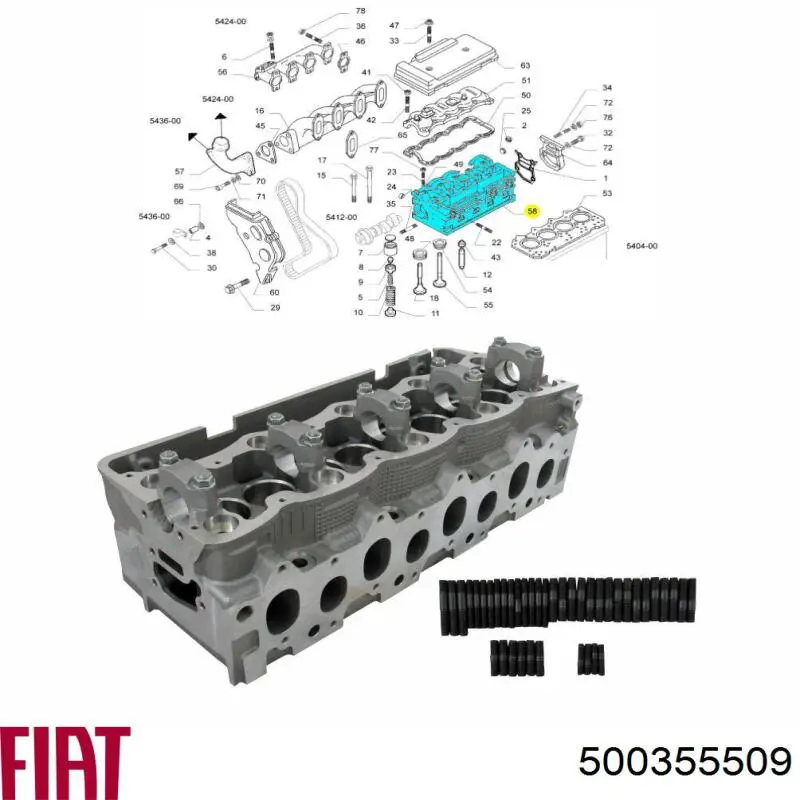 Cabeça de motor (CBC) Iveco Daily I-II 