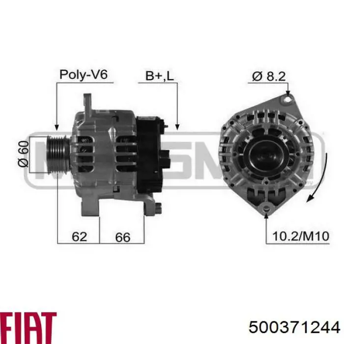 Gerador 500371244 Fiat/Alfa/Lancia