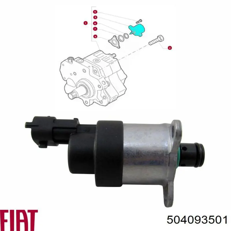Vedante de cabeça de motor (CBC) 504093501 Iveco