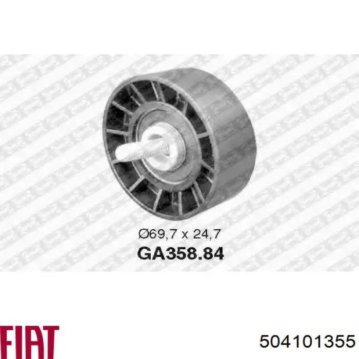 Correia dos conjuntos de transmissão, kit 504101355 Fiat/Alfa/Lancia