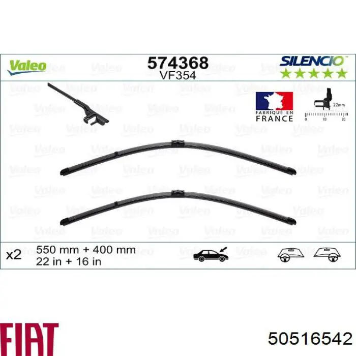 Compre 60690113 Fiat/Alfa/Lancia Limpa-pára-brisas do pára-brisas de condutor