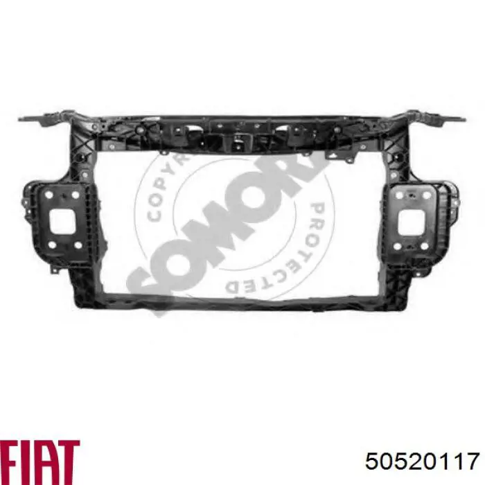 Compre 50520117 Fiat/Alfa/Lancia Suporte do radiador montado (painel de montagem de fixação das luzes)