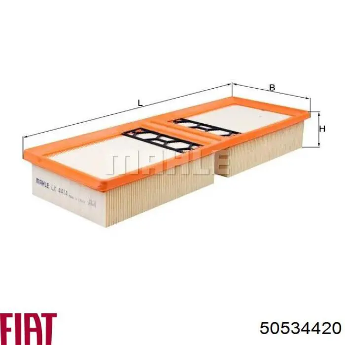 Filtro de ar 50534420 Fiat/Alfa/Lancia