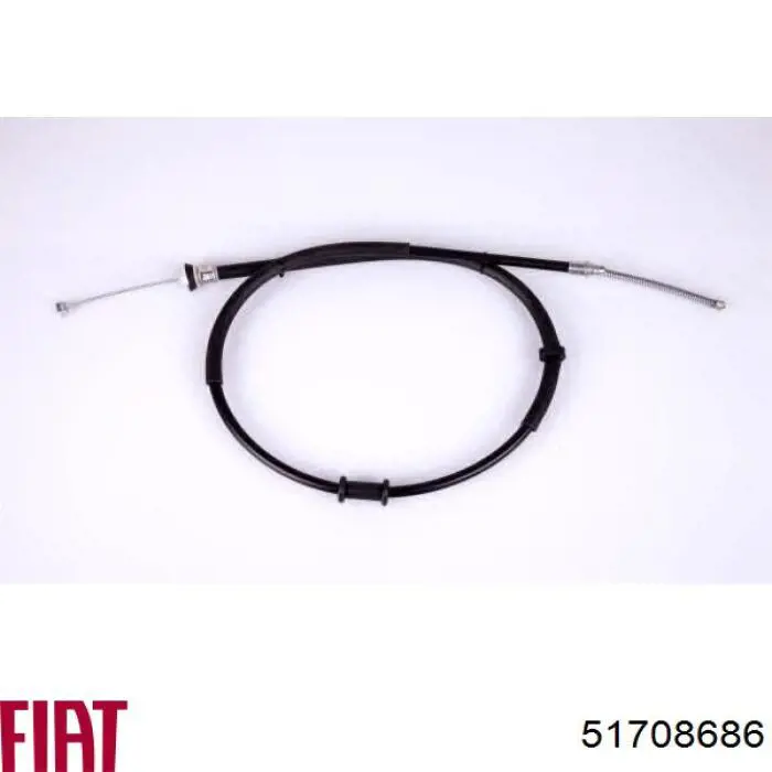 Compre 51708686 Fiat/Alfa/Lancia Cabo do freio de estacionamento traseiro esquerdo
